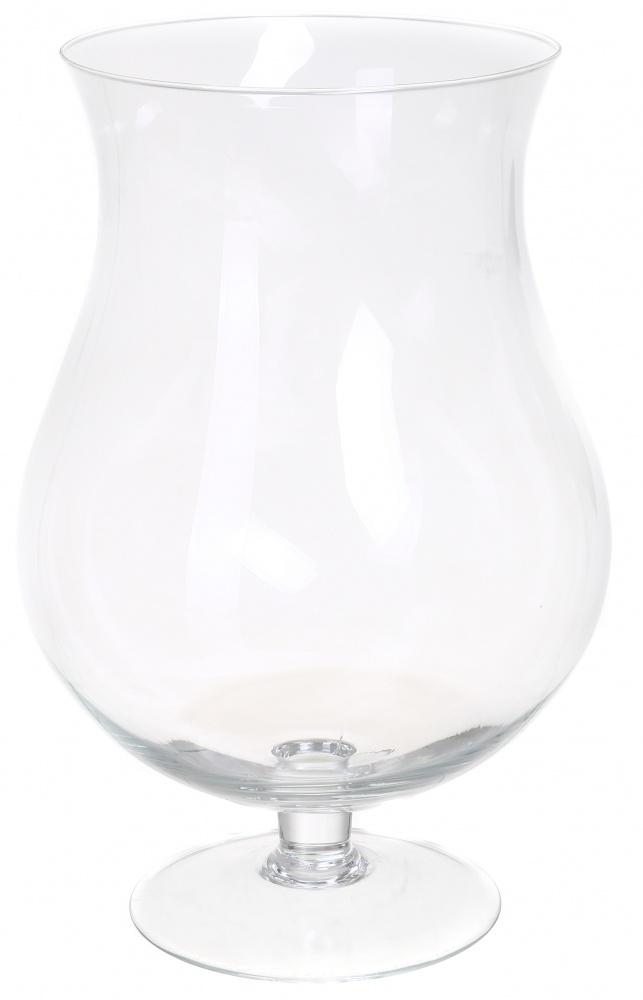 Ваза Цветок d21,5 31 см прозрачная 20161.1