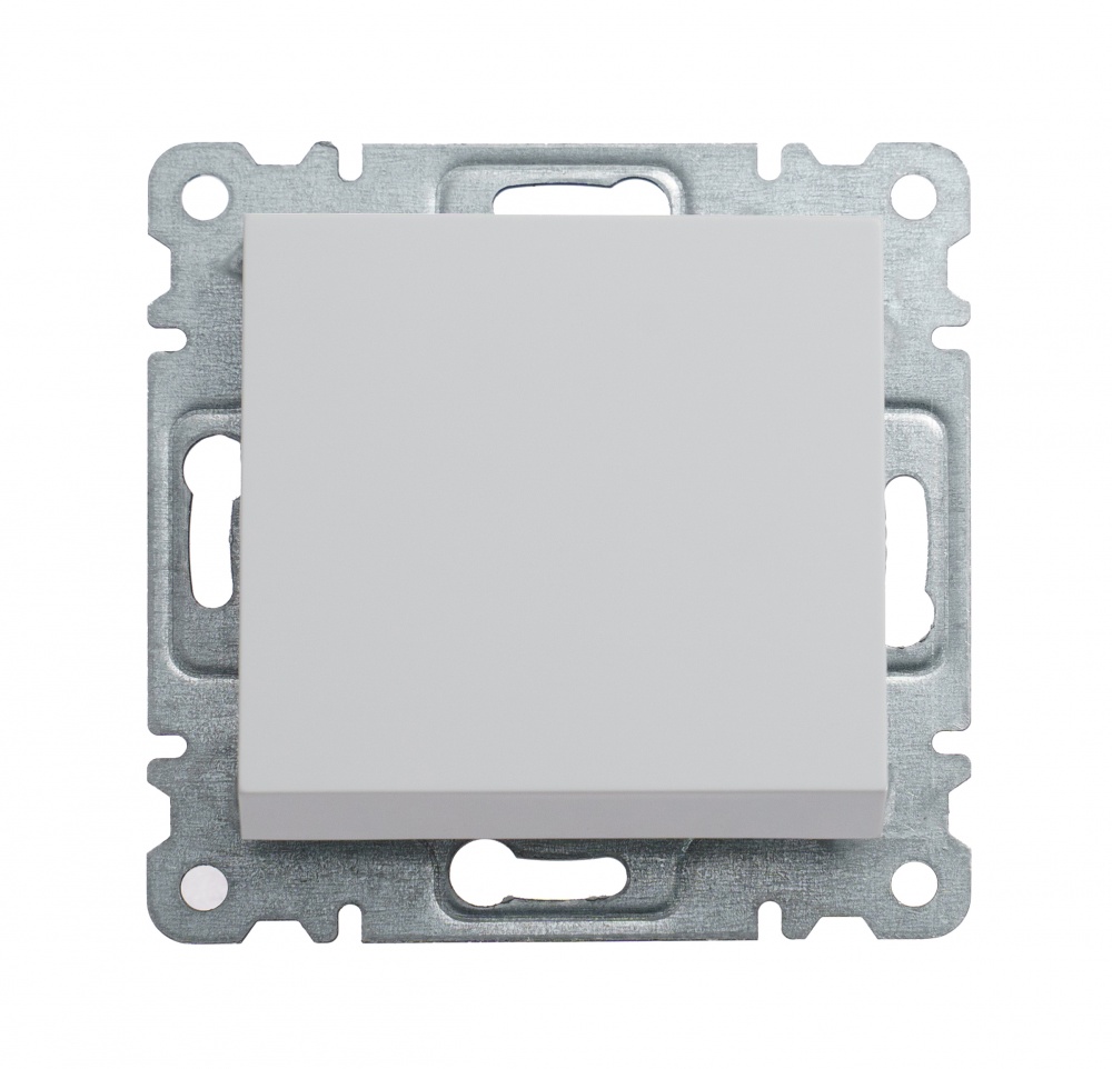 Механизм выключателя проходной одноклавишный Makel Karea без подсветки белый 57001005