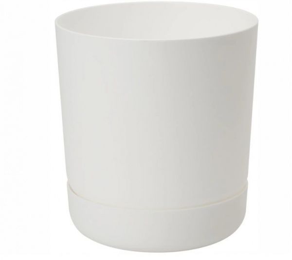 Горщик пластиковий Form Plastic Сатина-15 круглий 2,3 л білий (4250-011) 