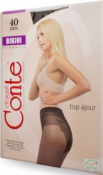 Колготки Conte BIKINI 40 den shade р. 2 коричневий 