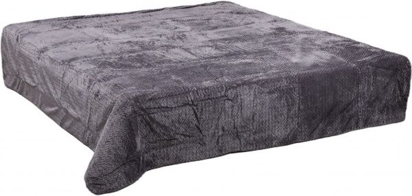 Покривало декоративне Коса Жакард 160x200 см La Nuit сірий 