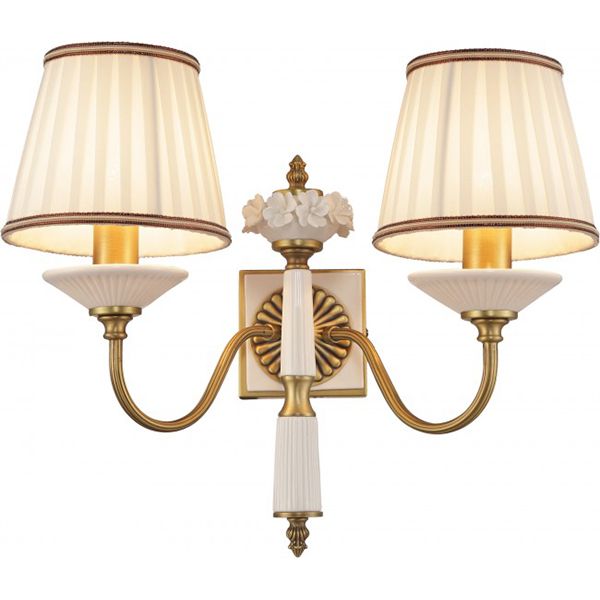 Бра Altalusse INL-6122W-02 золота латунь/білий