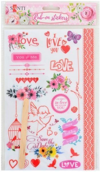 Набір наліпок Романтика, 22 * 15 см 741435 20 шт.