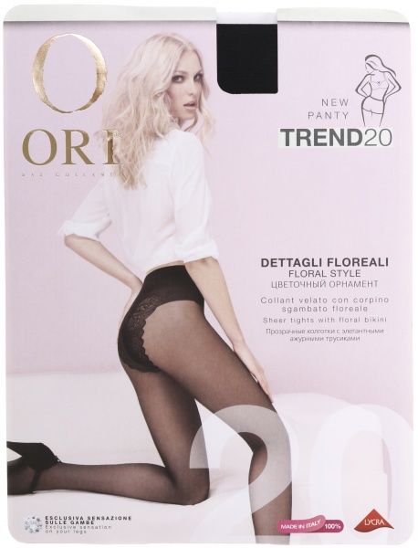 Колготки женские ORI Trend 20 Den Nero р. 2 черный 1 пар 