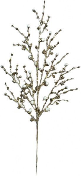 Декорація новорічна Гілка з перлинками 80 см EPI-SA3211S5 
