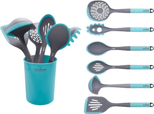 Набір кухонного приладдя 7 предметів на підставці MK-WF-KU30 Maxmark
