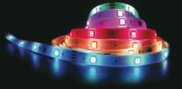 Лента светодиодная Hopfen (10 м + пульт + блок питания) 30 Вт IP54 220 В разноцветный (RGB) MAGICAL METEOR 5050 RGB 24LED 