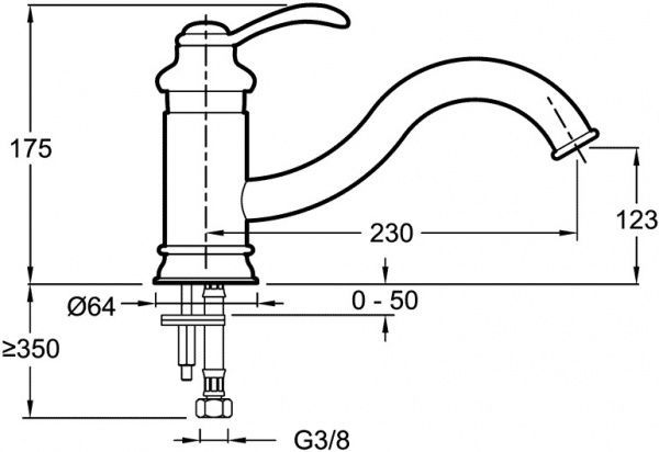 Смеситель для кухни Jacob Delafon Fairfax E76090-CP