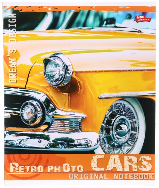 Тетрадь школьная с глитером 48 листов в клеточку в ассортименте Мечты сбываются