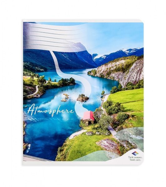 Комплект тетрадей Атмосфера 36 листов в линию 15 шт. Поділля