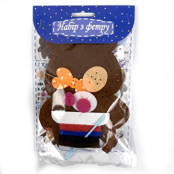 Набір з фетру Зший сам іграшку Ведмедик Аплі-Краплі 