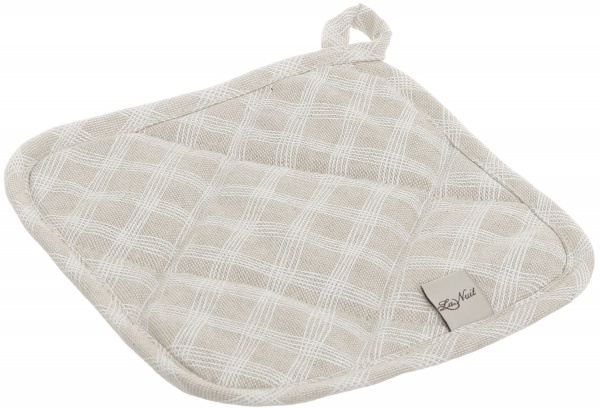 Прихватка Шале Клітинка 20x20 см бежевий La Nuit 