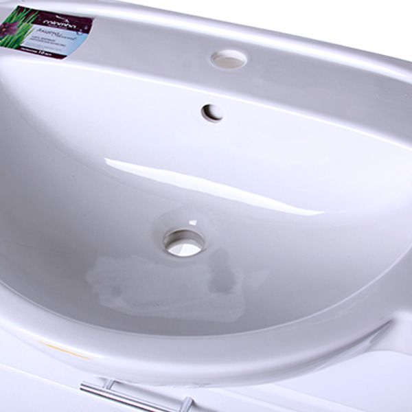 Тумба з умивальником Сансервіс Акцент SL-65-2-F 65 см біла