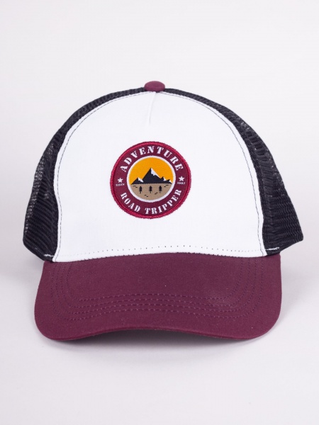 Кепка для хлопчиків YO! р.56-60 біло-фіолетовий CZD-0661F 