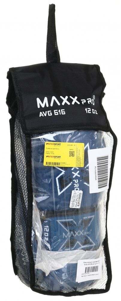 Боксерские перчатки MaxxPro AVG-616 Blue vynil-12 р. 12 12 ozoz Blue vynil-12 синий