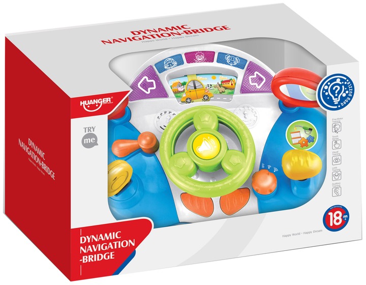 Игрушка Huanger Руль со свето-звуковым эффектом HE0507