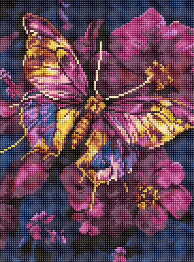 Алмазная мозаика Золотая бабочка 30x40 см Ideyka