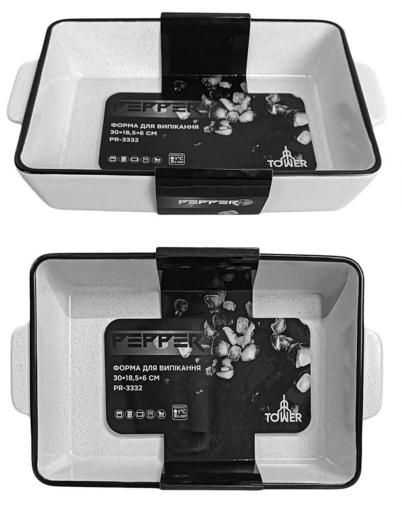 Форма Pepper 30х18,5х5 см, Tower, керамика