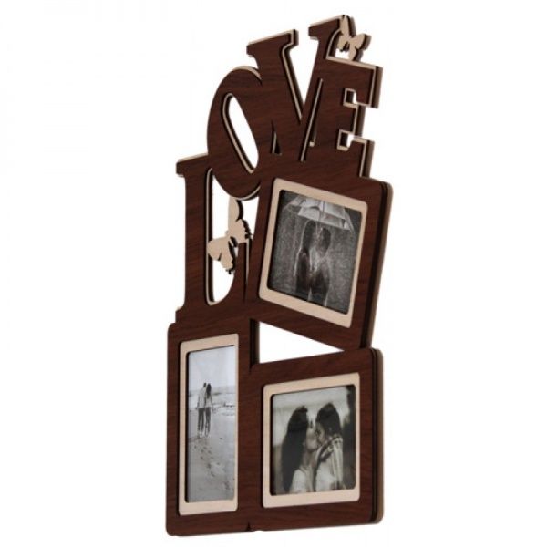 Рамка для фото 45х37 А ДВП, темное дерево 10x15 см коричневый 