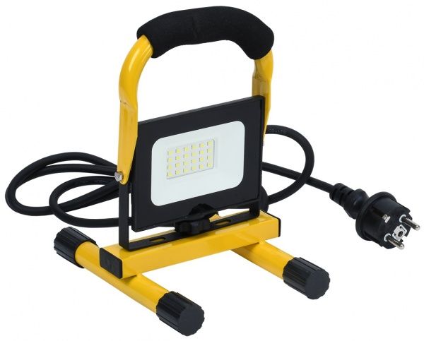 Прожектор IEK с штативом СДО 06-20П 6500 K 20 Вт IP65 черный/желтый 