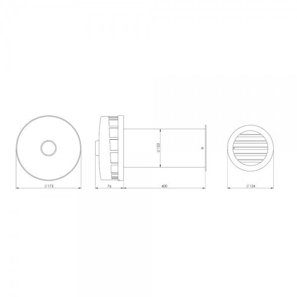 Проветриватель комнатный EUROPLAST SPK2-100dB
