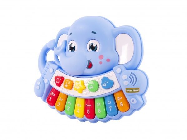 Игрушка музыкальная Baby Team Пианино Слоник 8630