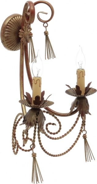 Бра Bussy Шато 2x40 Вт E14 античная бронза 11 