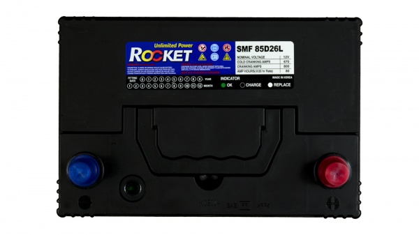 Аккумулятор автомобильный Rocket 4352 80Ah 670A 12V 85D26L «+» справа (85D26L)