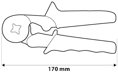 Клещи обжимные для телефонных наконечников 2 - 3.2 мм NEO tools 01-507