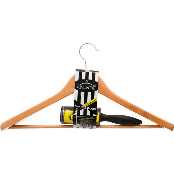 Набір вішалка Vivendi 44 см + валик для чистки