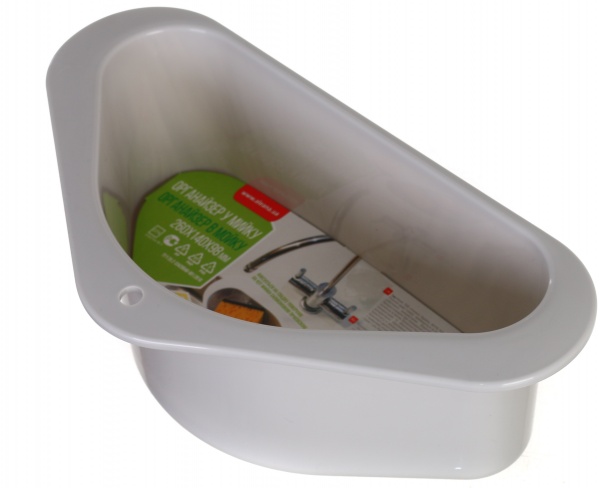 Органайзер в мойку серый пластик Алеана