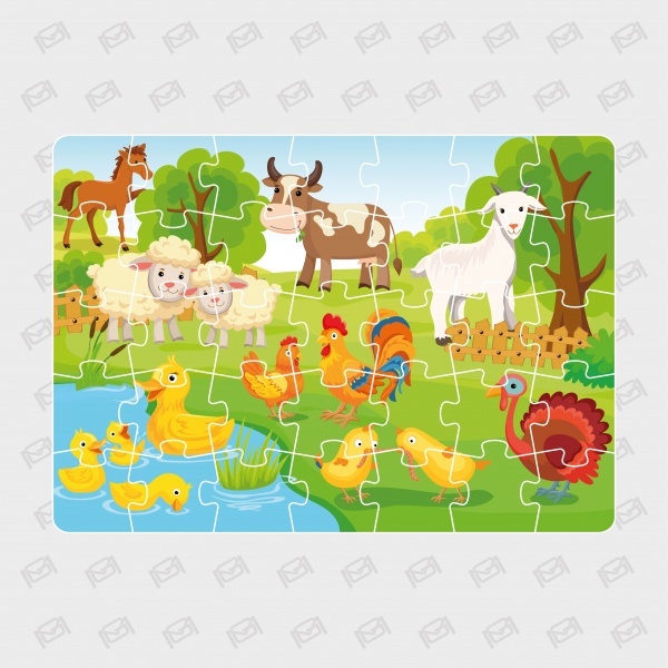 Пазли магнітні MAXGROUP А4 Ферма NM-219