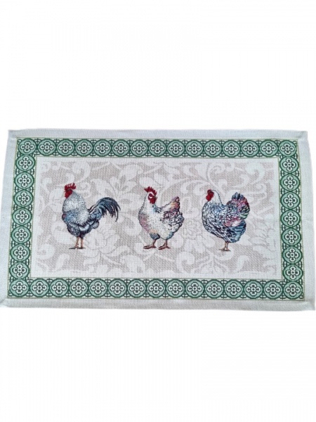 Серветка Прованс Курочки 30x50 см бежевий 