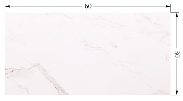 Плитка Ceramika Paradyz U112 Bianco Polysk 30x60 