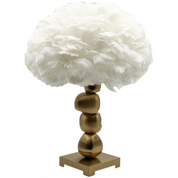 Настольная лампа Berger Gold & White 1x40 Вт E27 белый/золото 7001-TL-1 Gold & White 