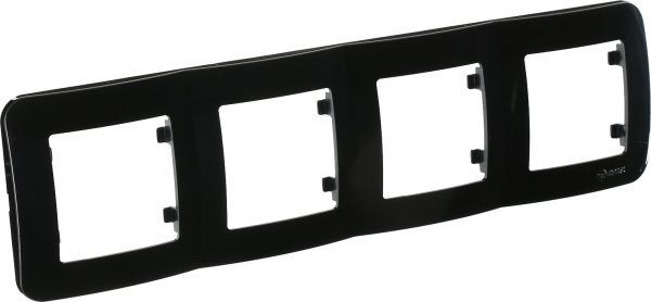 Рамка четырехместная Makel Lillium Natural горизонтальная коричневый