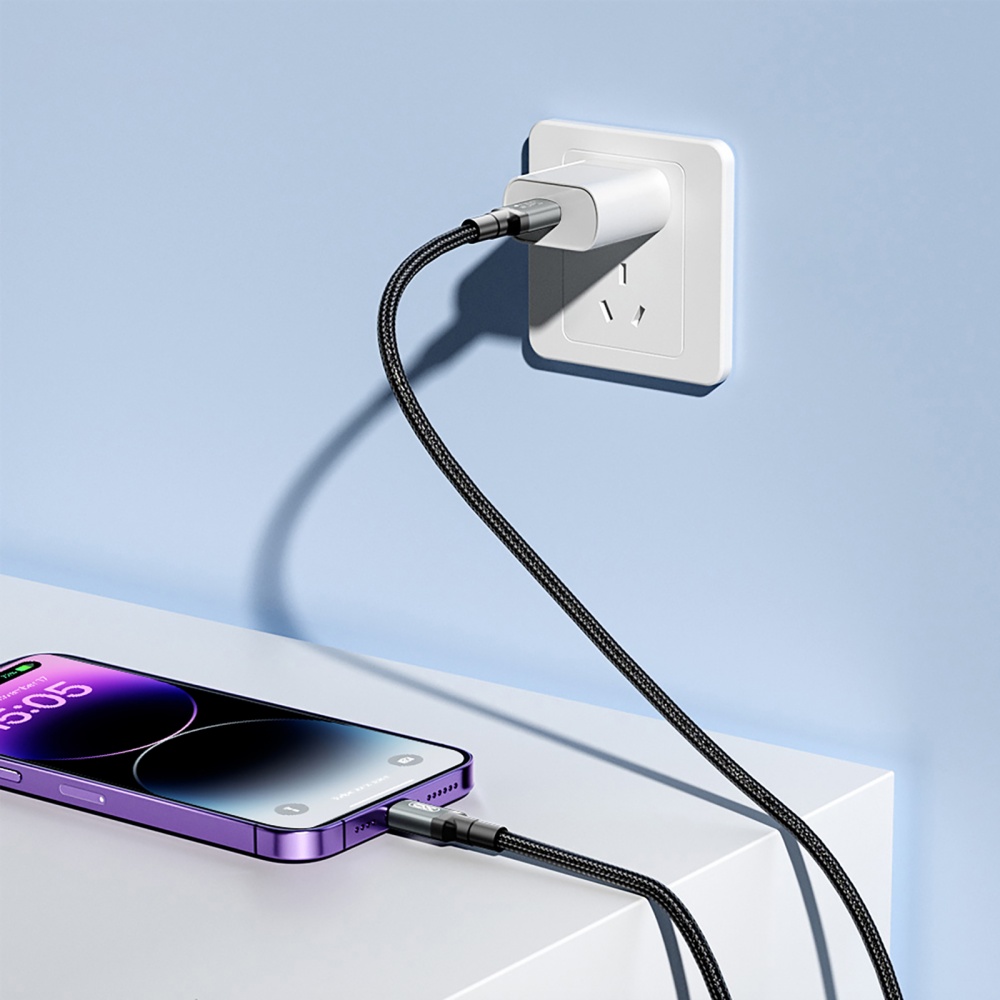 Кабель Xo NBQ264A-CC USB Type-C to USB Type-C 240W PD 1 м black (NB-Q264A-CC.black)