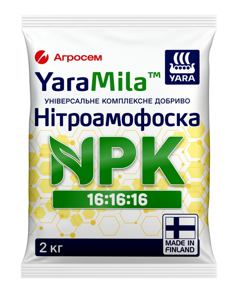 Удобрение YaraMila NPK 16-16-16 Нитроаммофоска 2 кг