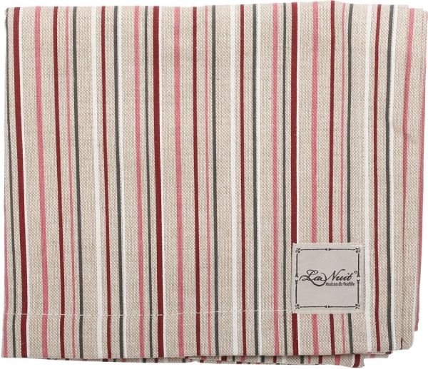 Дорожка (раннер) Винтаж Полоски 40x140 см бежевый с красным La Nuit 