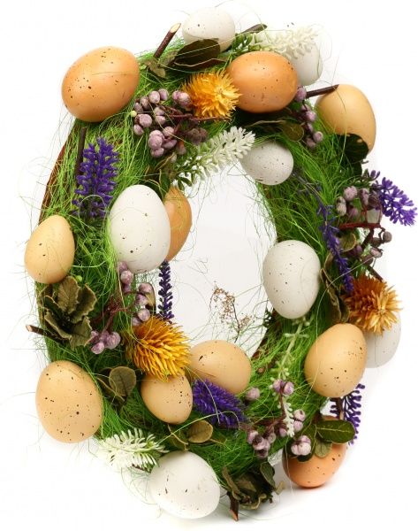 Венок из яиц и лаванды WJ19011