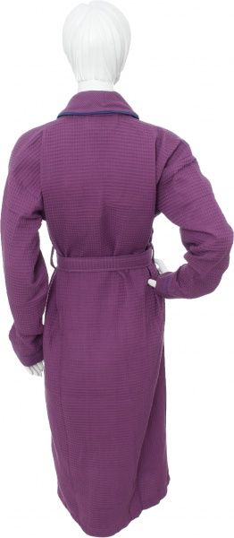 Халат вафельний Karna з кантом р. M лавандовий Aleron 