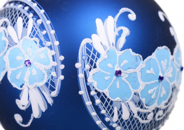 Куля новорічна Декор-престиж d 80 мм в асортименті