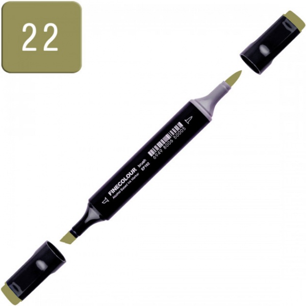 Маркер спиртовой FINECOLOUR EF102-22N оливковый 