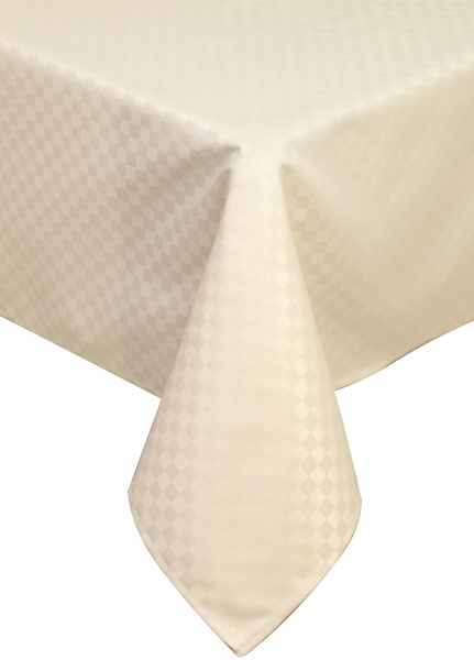 Скатерть Казбек 521-19/00 180x140 см молочный крем Эдельвика 