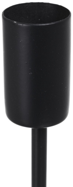 Свічник для столової свічки 85x85x300 мм чорний