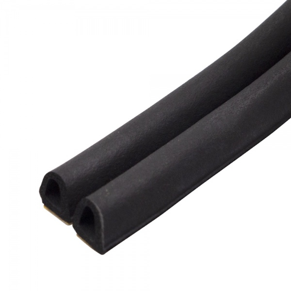 Уплотнитель самоклеющийся D-образный Comit черный