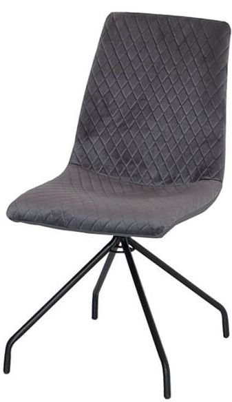 Стул обеденный Нола X-1775 450х580х905 мм черный/серый