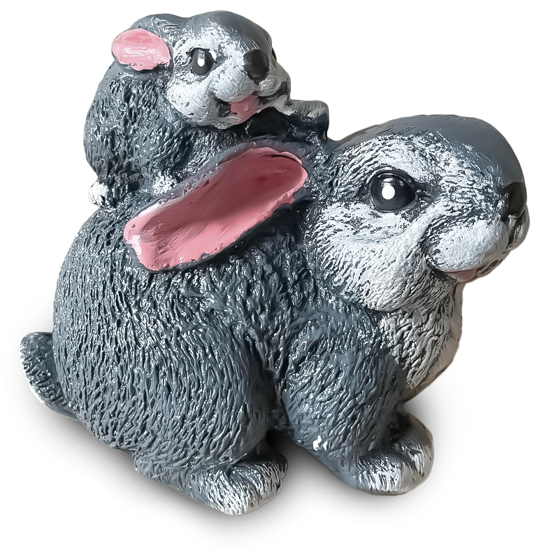 Фігурка декоративна Наша Кераміка Зайчиха мама С