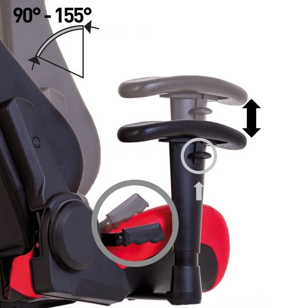 Кресло Hexter ML R1D Tilt PL70 Eco/01 черно-красный 