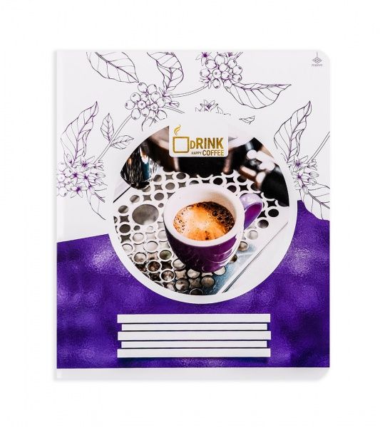 Комплект зошитів Ранкова кава 60 аркушів у клітинку 10 шт. Поділля